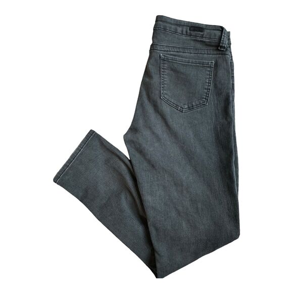 KUT FROM THE KLOTH WOMENS BLACK STRAIGHT LEG STRETCH JEANS 12P SHORT DESIGNER - Picture 9 of 12